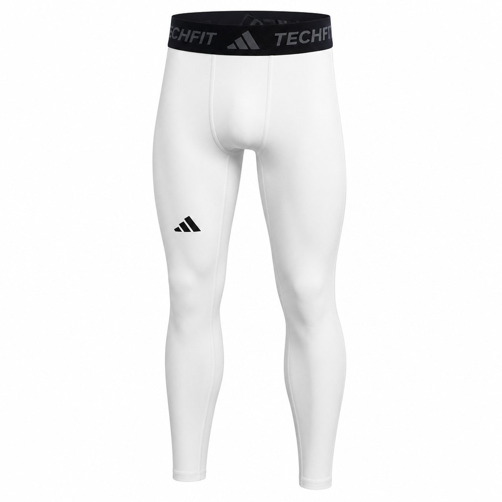Adidas‎ Men's Techfit Base Tight Training Tights JX2569 White Large